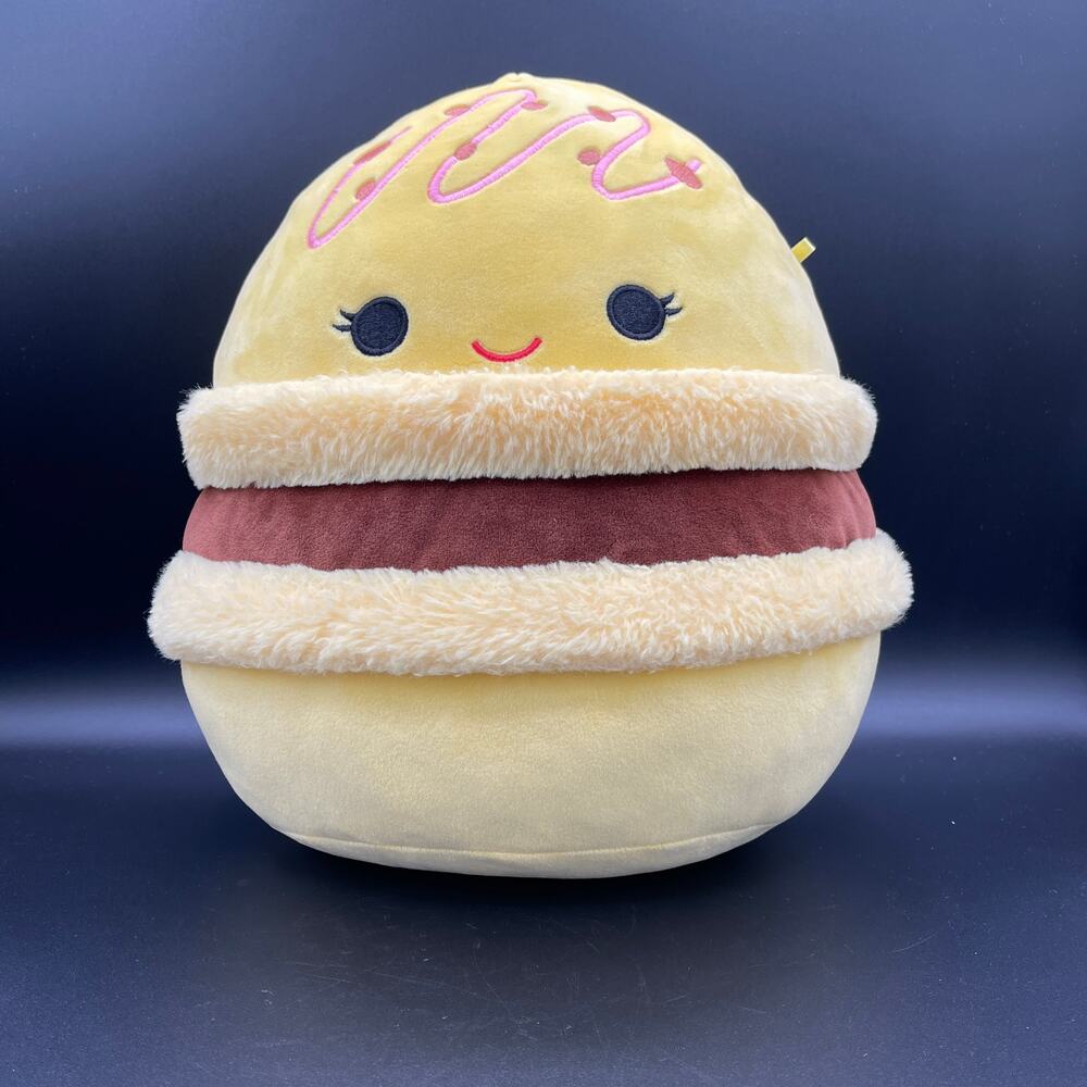 Squishmallows 10” Plush Visconti Lemon & Chocolate Macaron Plush